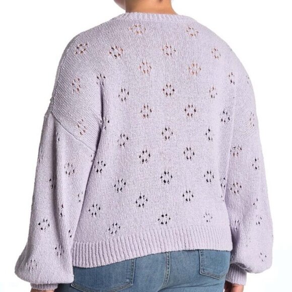 Madewell Pointelle Knit Pullover Sweater 2X NWT - Picture 2 of 9
